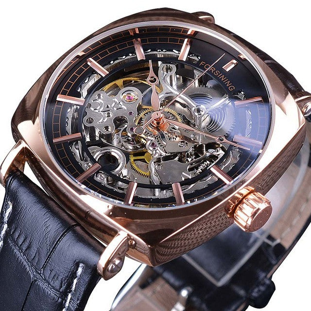 Men's Fashion Skeleton Automatic Mechanical Watch (Water Resistance) - Image 2