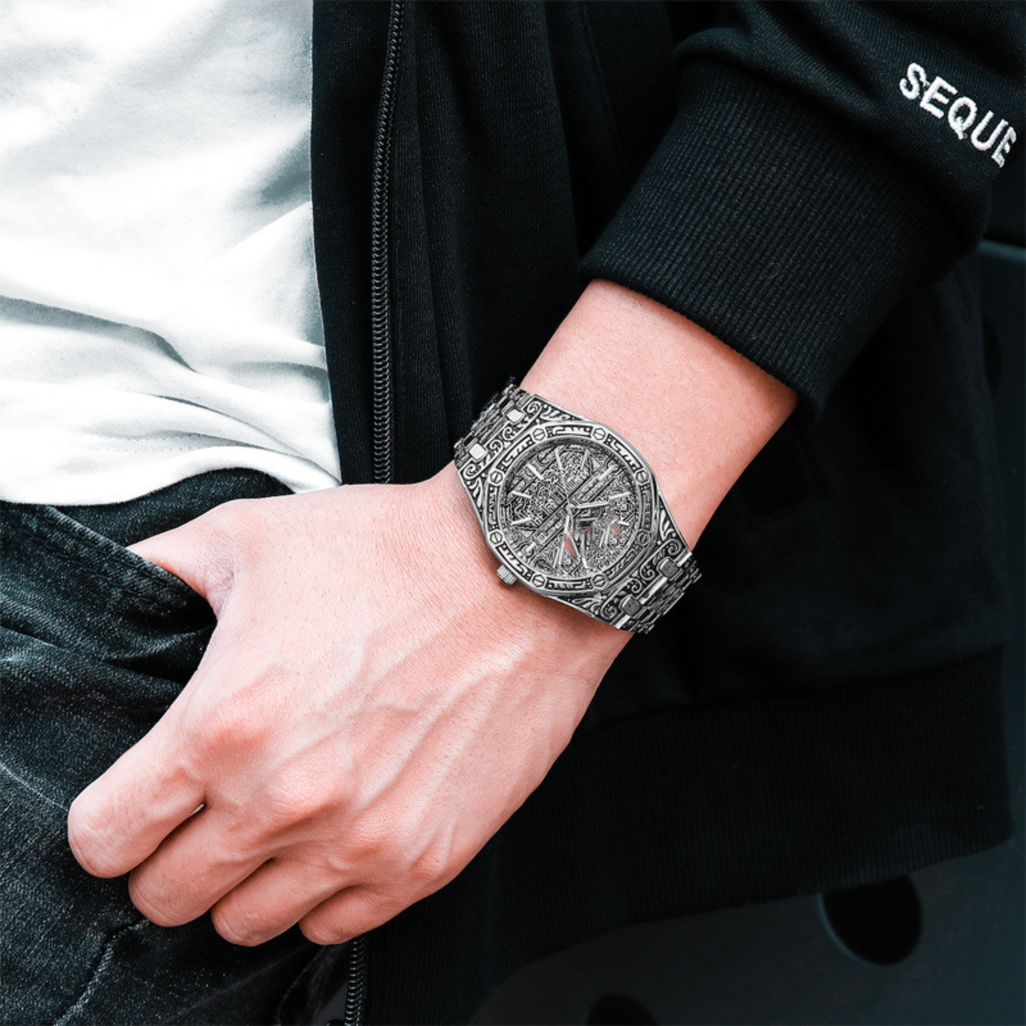 Vintage Octagonal Classic Men's Watches - Luminous & Waterproof #e288 - Image 2