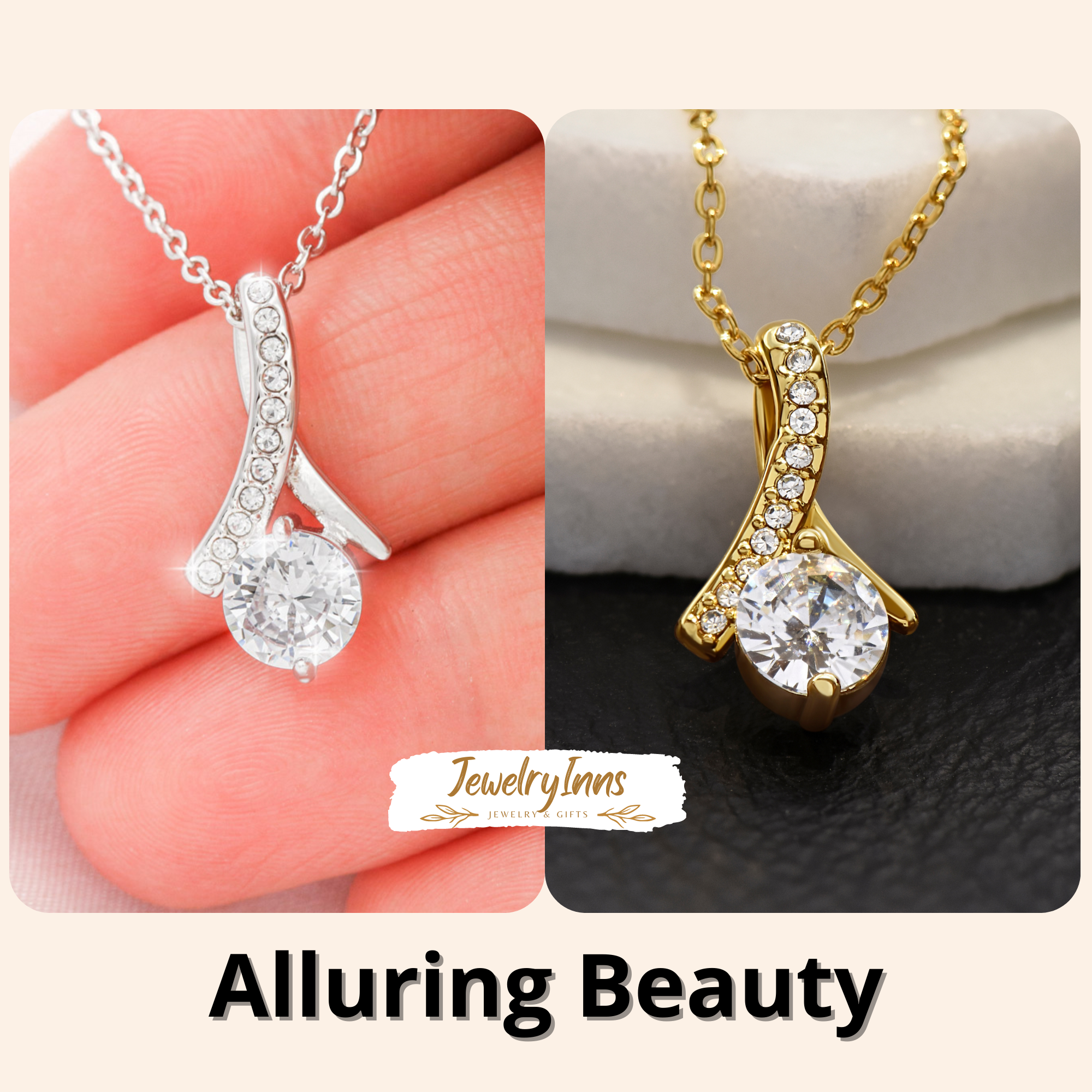 Mom Necklace Gift, Mother's Day Birthday Gift Ideas From Daughter & Son, Poem Message Card Alluring Beauty Pendant Jewelry Present For Her #e247 - Image 2