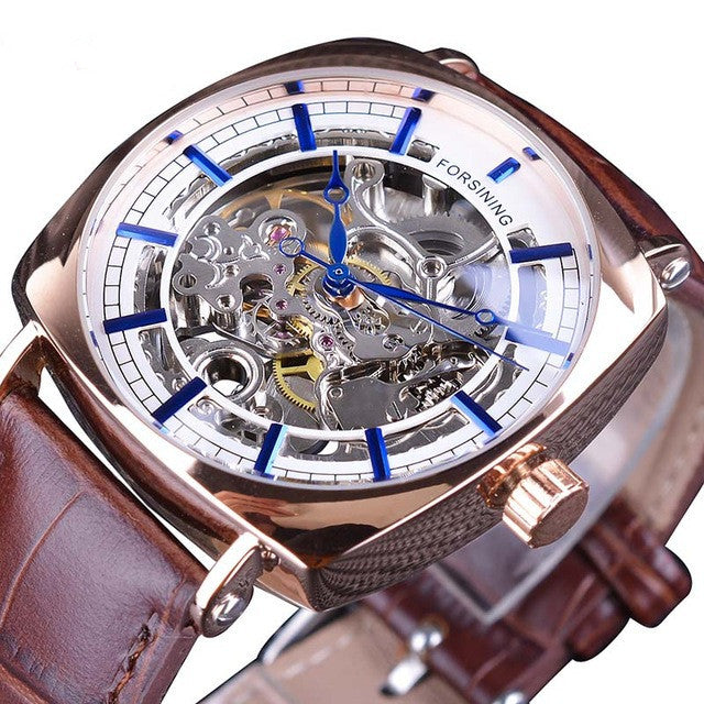 Men's Fashion Skeleton Automatic Mechanical Watch (Water Resistance) - Image 4