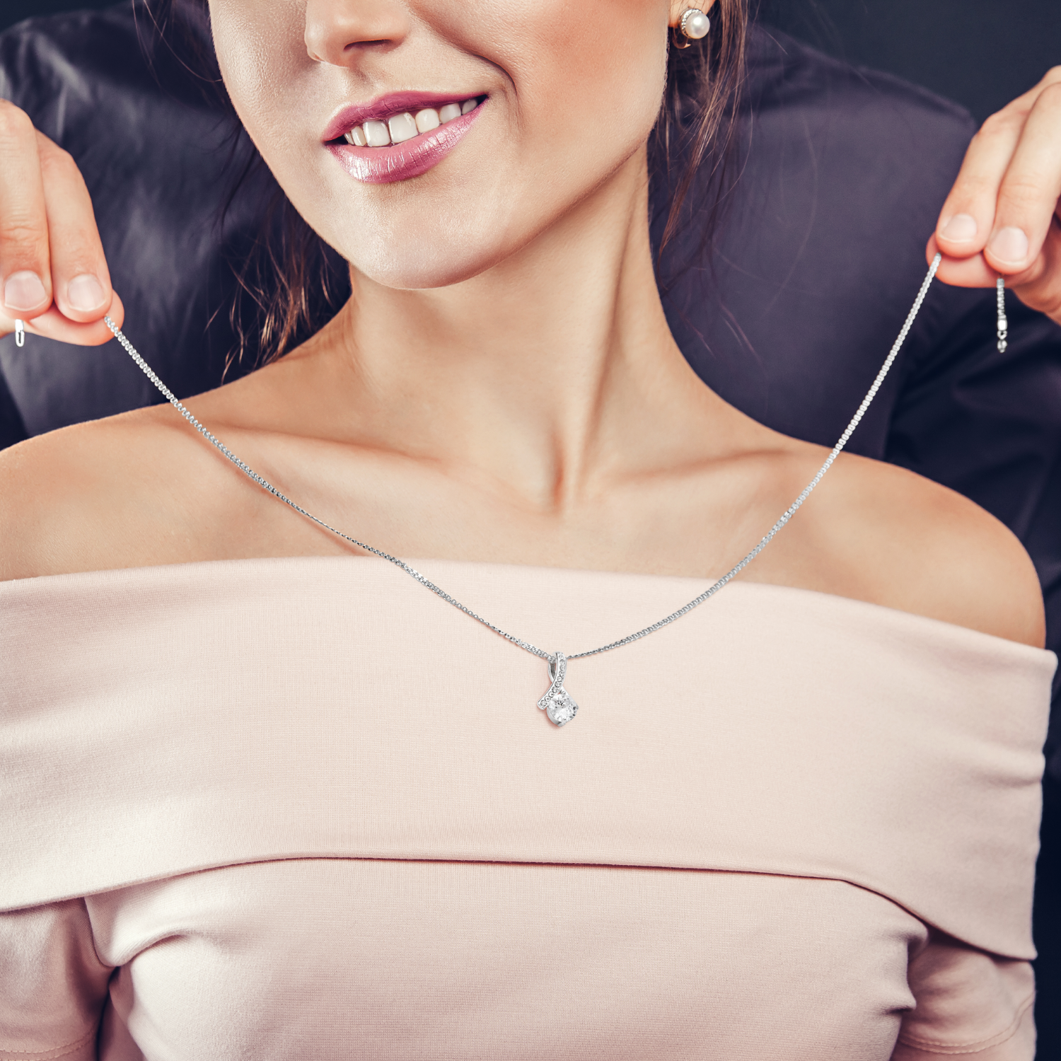 Mom Necklace Gift, Mother's Day Birthday Gift Ideas From Daughter & Son, Poem Message Card Alluring Beauty Pendant Jewelry Present For Her #e247 - Image 3