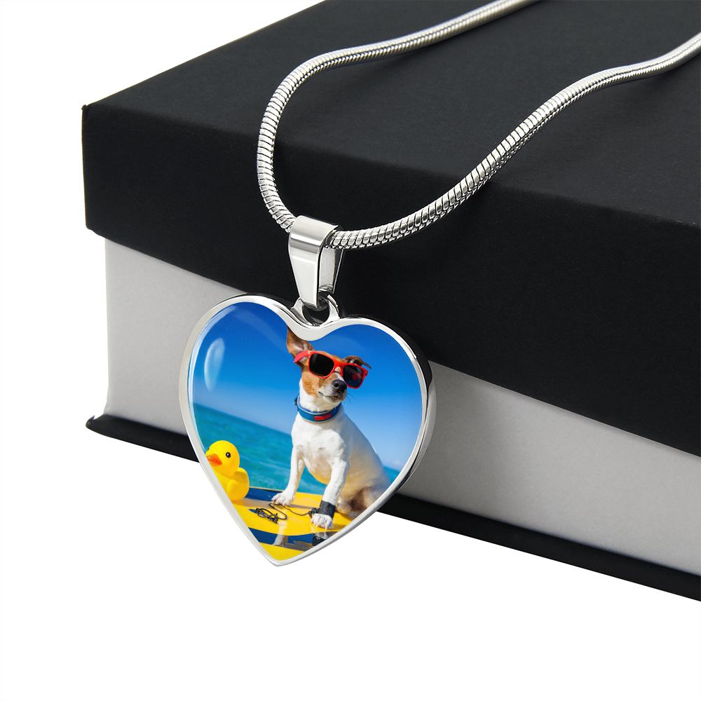 Personalized Dog Mom Engraving Necklace - Luxury Heart Necklace #e51 - Image 12