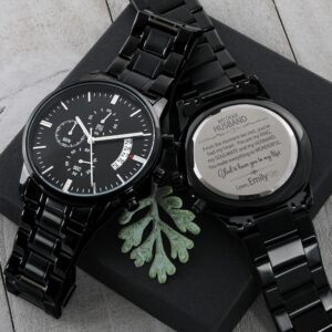 Personalized To My Husband Chronograph Watch Gift - You are my king #e204