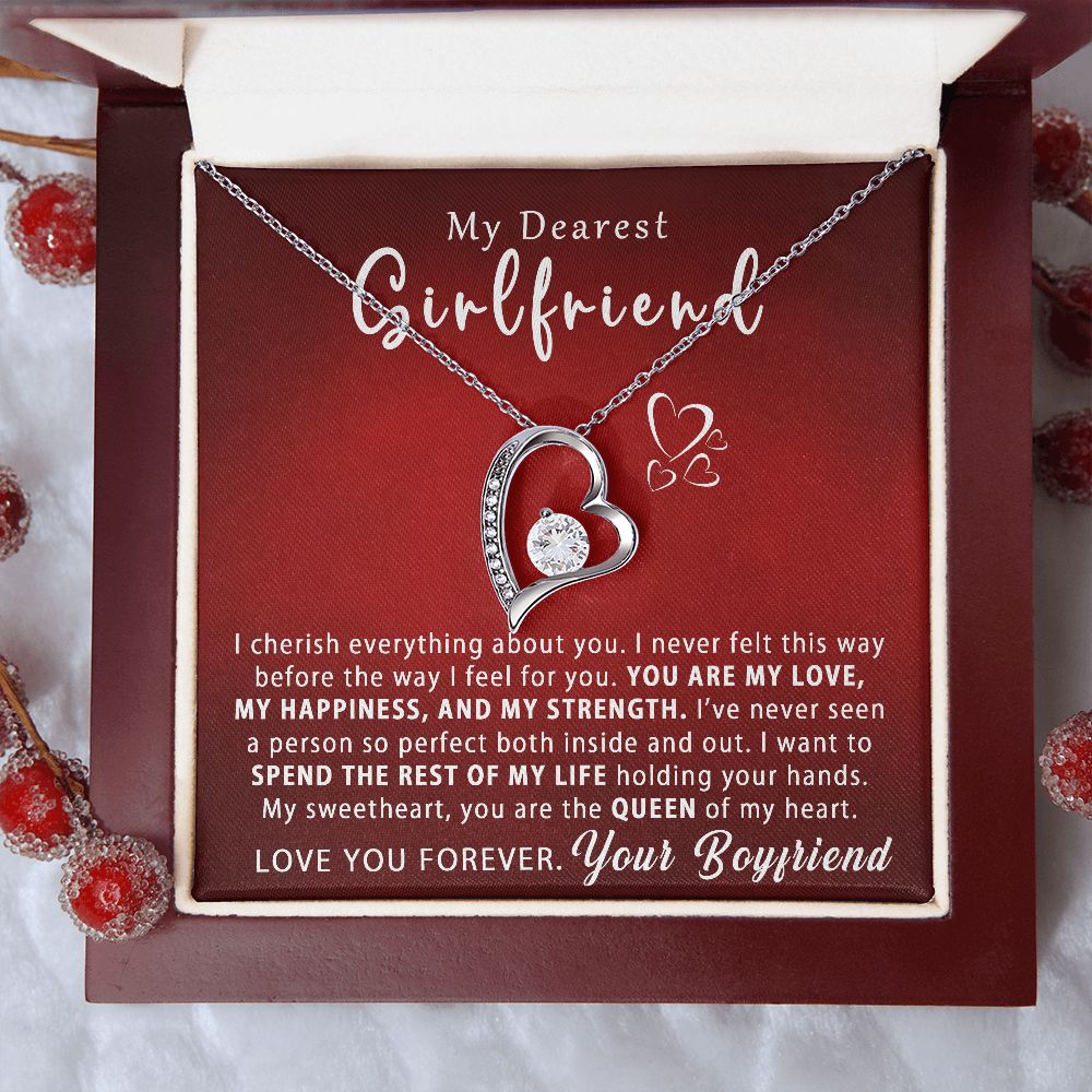 Best Gifts For Her - To My Girlfriend Personalized Forever Love Necklace - I cherish everything about you #e222 - Image 8