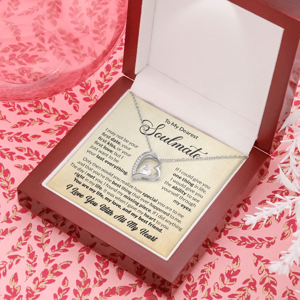 Soulmate Pendant Necklace Gift For Wife Girlfriend Valentine's Day Birthday Anniversary Love Quote Message Card Forever Love Jewelry For Her #e231 - Image 13