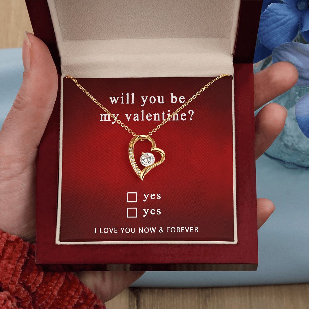 Best Gifts For Her - Will You Be My Valentine Gift - Forever Love Necklace #e223 - Image 11