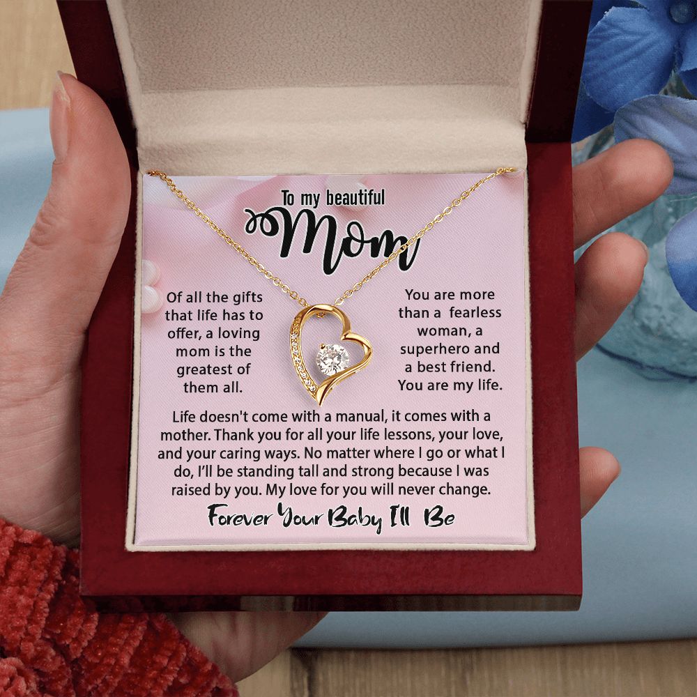 To My Mom Necklace, Mom Birthday Gift From Daughter & Son, Mother's Day Ideas Love Quote Message Card Forever Love Jewelry For Her #e232 - Image 11