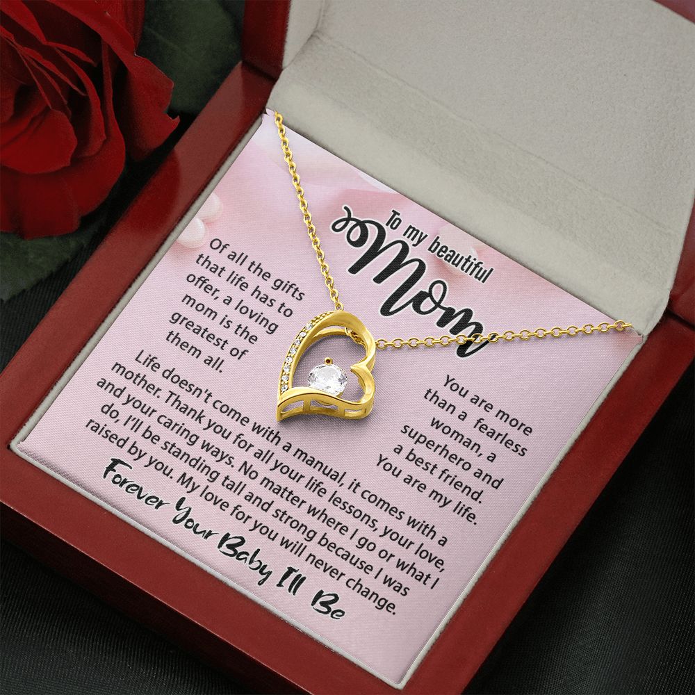 To My Mom Necklace, Mom Birthday Gift From Daughter & Son, Mother's Day Ideas Love Quote Message Card Forever Love Jewelry For Her #e232 - Image 13