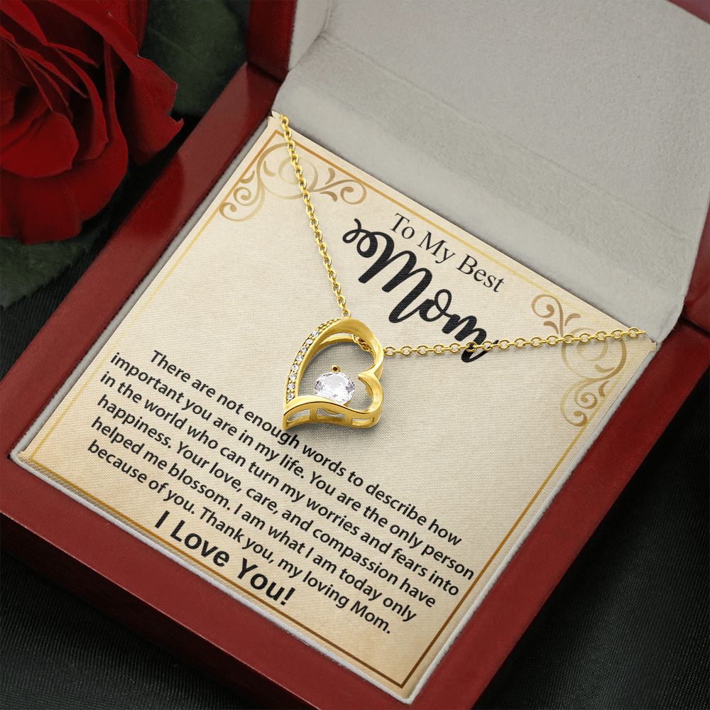 The Best Mother's Day Gift Ideas: To My Mom Necklace, Mother's Day Birthday, Christmas Gift Ideas From Daughter & Son, Poem Message Card Forever Love Pendant Jewelry Present For Her. Show your love to your mom now.