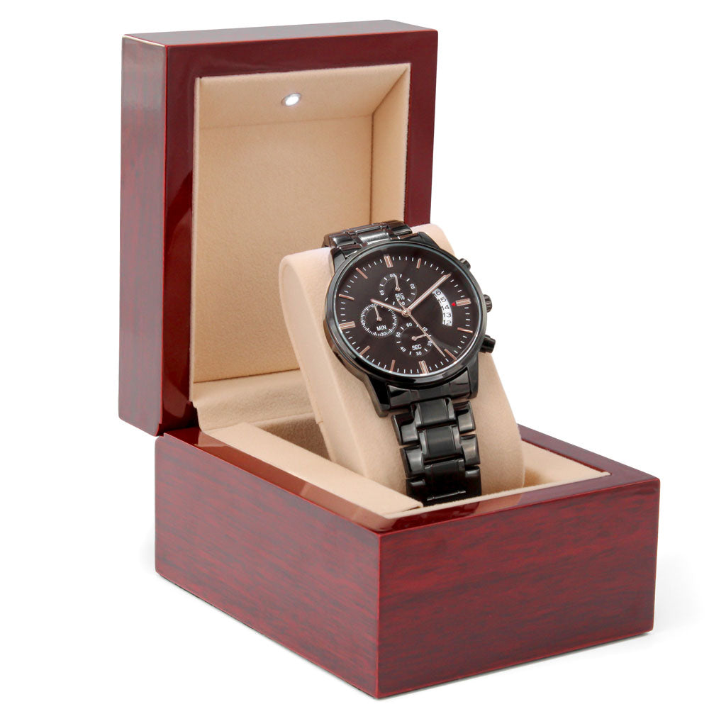 Personalized Men's Engraved Chronograph Watch For Son #e310 - Image 17