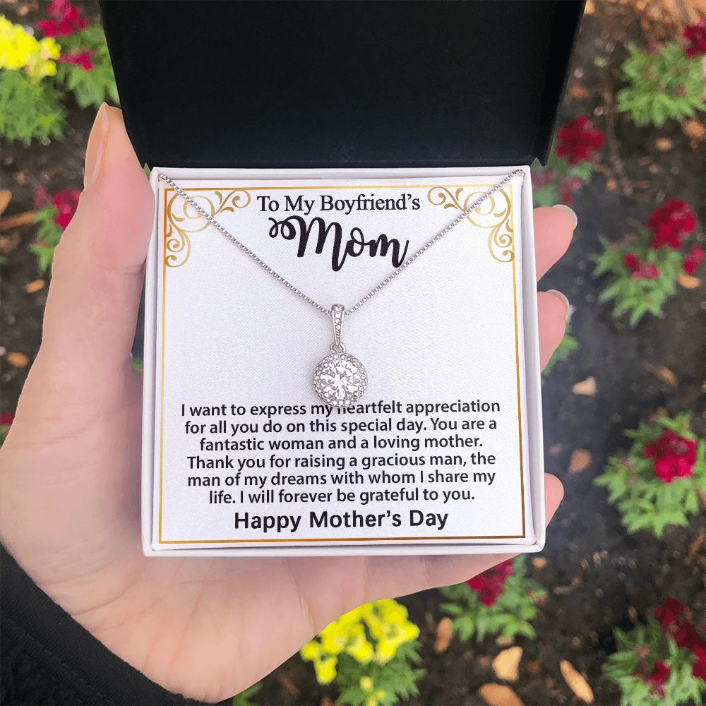 Gifts for Boyfriend's Mom, To My Boyfriends Mom Necklace Gifts, Mother's Day Gift Birthday Christmas Ideas For BF's Mom, Eternal Hope Pendants #e273 - Image 11