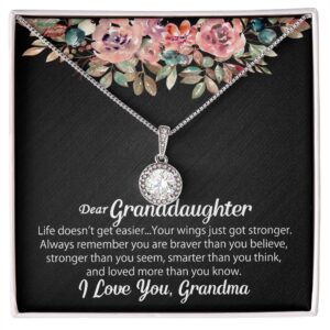 Personalized To My Granddaughter Necklace Gift From Grandma - Eternal Hope #e106