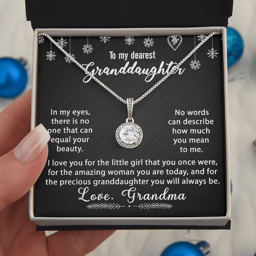 To My Granddaughter Necklace Gift - In my eyes - Eternal Hope #e171 - Image 5