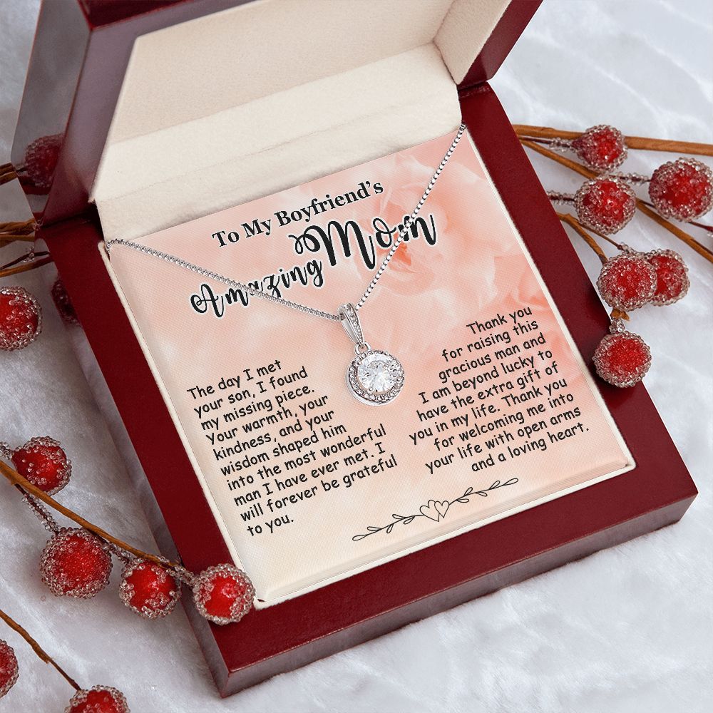Gifts for Boyfriend's Mom, To My Boyfriends Mom Necklace Gifts, Mother's Day Gift Birthday Christmas Ideas For BF's Mom, Eternal Hope Pendants #e267 - Image 7