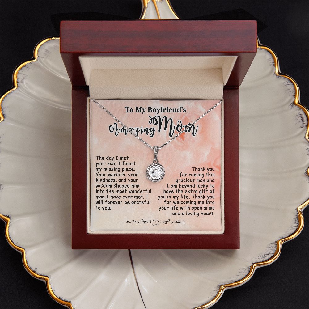 Gifts for Boyfriend's Mom, To My Boyfriends Mom Necklace Gifts, Mother's Day Gift Birthday Christmas Ideas For BF's Mom, Eternal Hope Pendants #e267 - Image 6