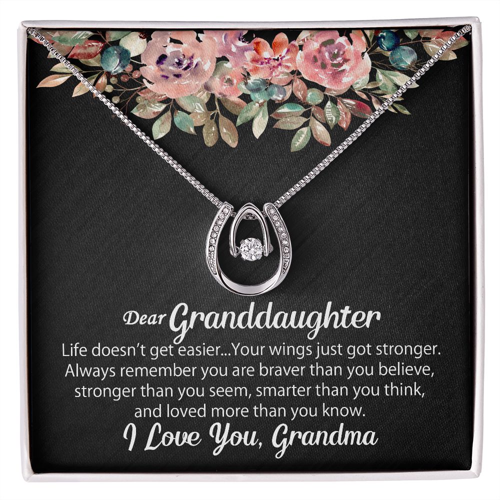 Personalized To My Granddaughter Necklace Gift From Grandma - Lucky In Love #e104 - Image 5