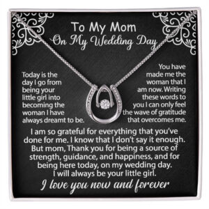 To My Mom Jewelry Gift Set On My Wedding Day - I am so grateful - Lucky In Love #e181