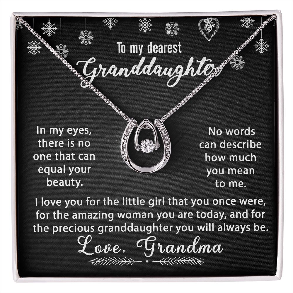 To My Granddaughter Necklace Gift - In my eyes - Lucky In Love #e170 - Image 4