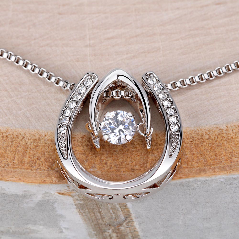 To My Mom Gift On My Wedding Day - I am so grateful - Lucky In Love Necklace #e150 - Image 10