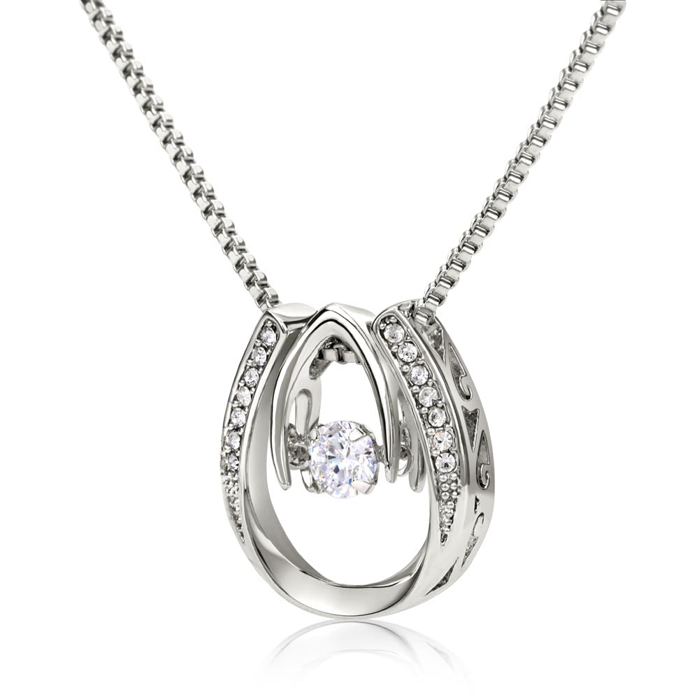 To My Mom Gift On My Wedding Day - I am so grateful - Lucky In Love Necklace #e150 - Image 11