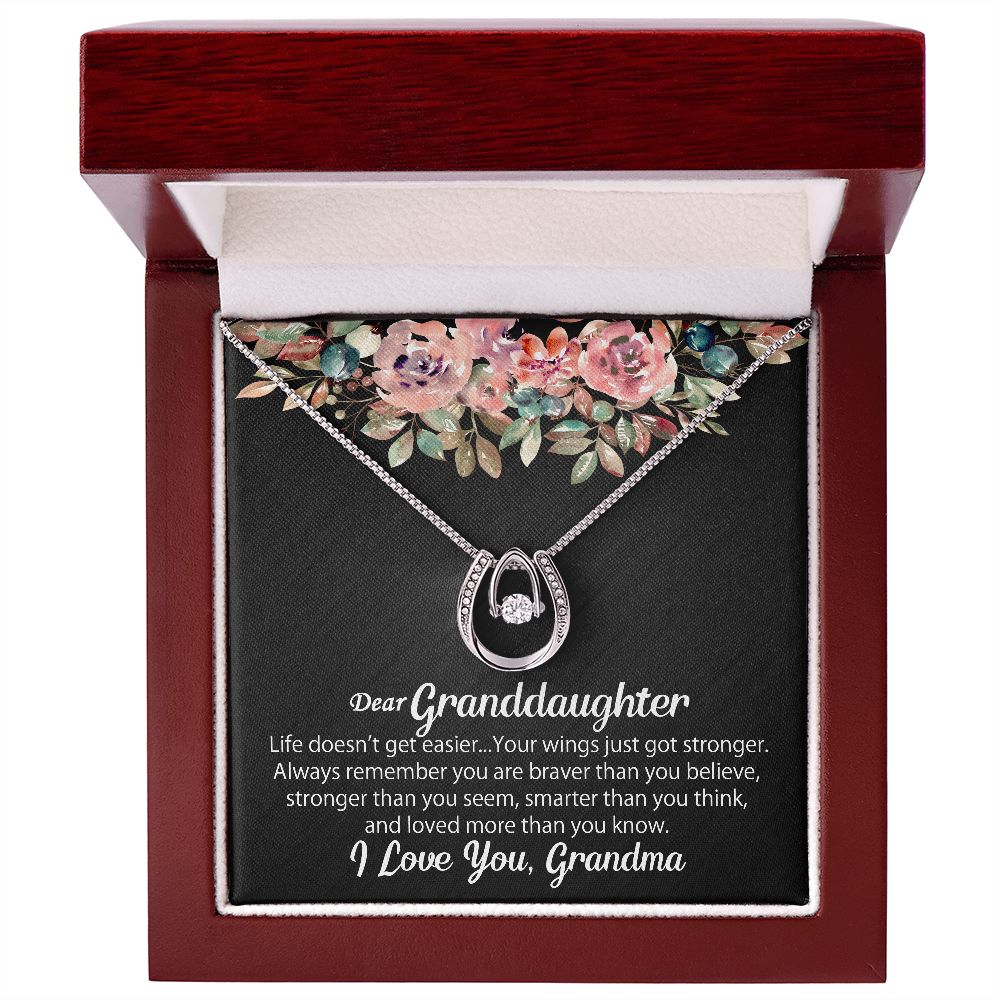 Personalized To My Granddaughter Necklace Gift From Grandma - Lucky In Love #e104 - Image 7