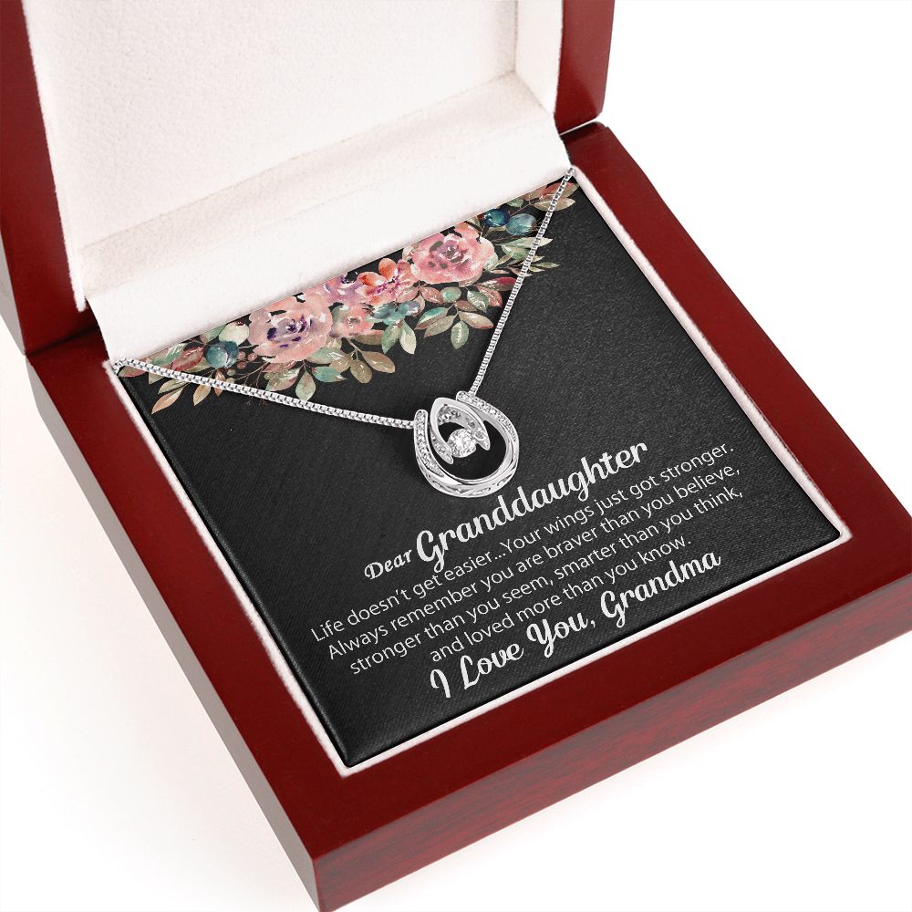 Personalized To My Granddaughter Necklace Gift From Grandma - Lucky In Love #e104 - Image 8