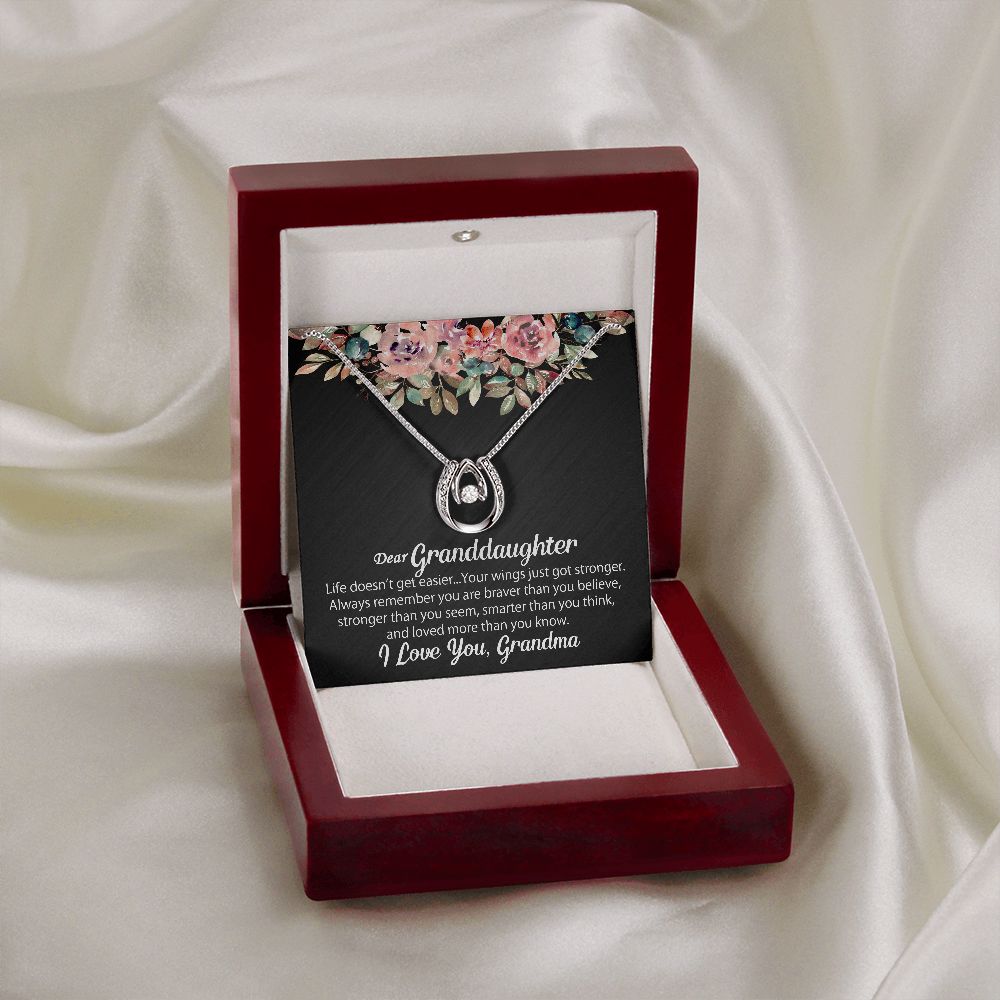 Personalized To My Granddaughter Necklace Gift From Grandma - Lucky In Love #e104 - Image 9