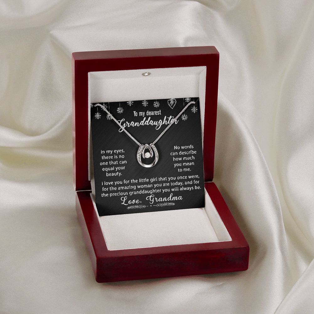 To My Granddaughter Necklace Gift - In my eyes - Lucky In Love #e170 - Image 8