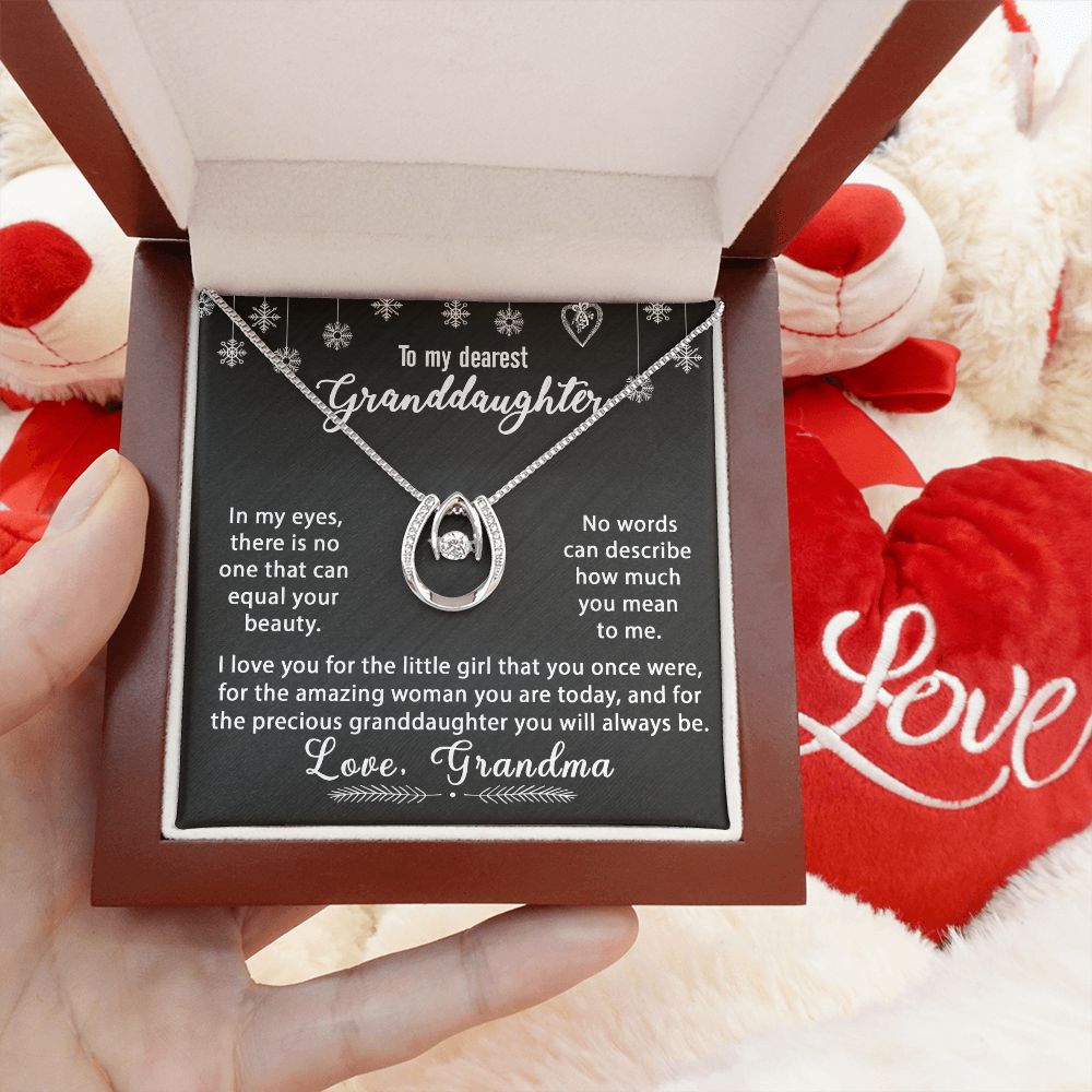 To My Granddaughter Necklace Gift - In my eyes - Lucky In Love #e170 - Image 9