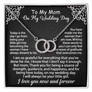 To My Mom Jewelry Gift Set On My Wedding Day - I am so grateful - Perfect Pair #e185