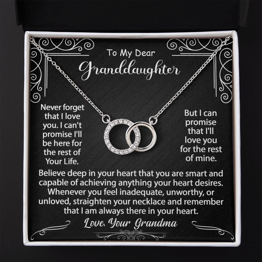 To My Granddaughter Necklace Gift - Believe deep in your heart - Perfect Pair #e113 - Image 10