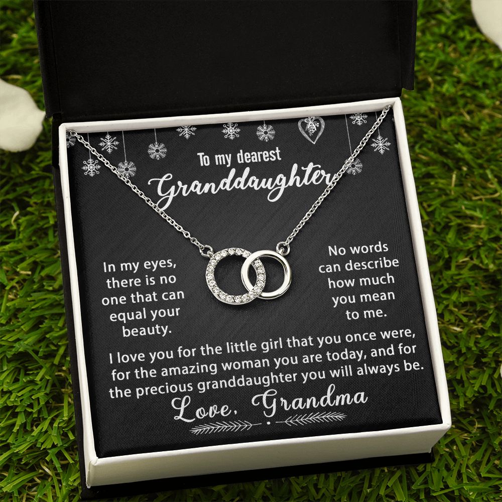 To My Granddaughter Necklace Gift - In my eyes - Perfect Pair #e174 - Image 9