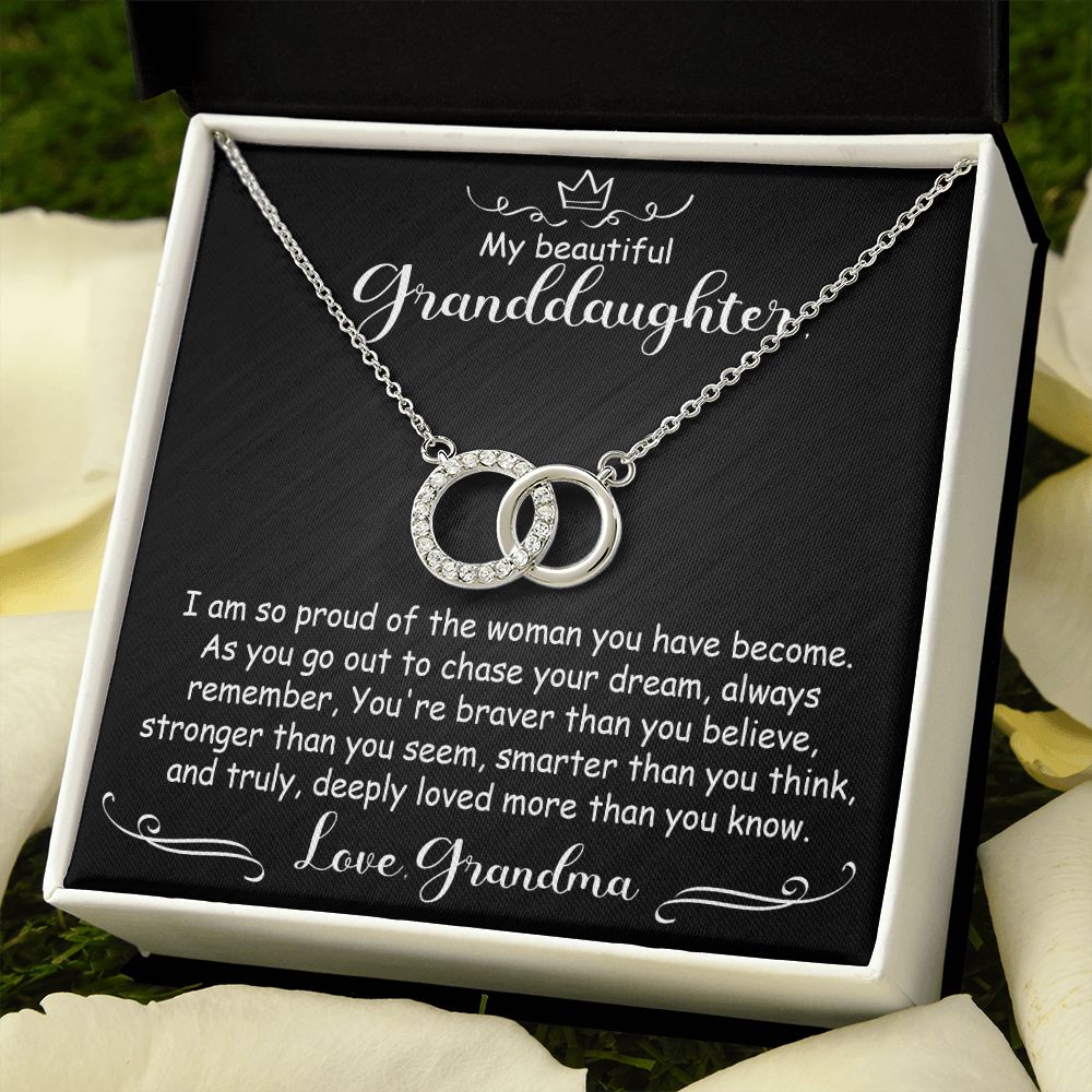 To My Granddaughter Necklace Gift - I'm so proud - Perfect Pair #e98 - Image 13