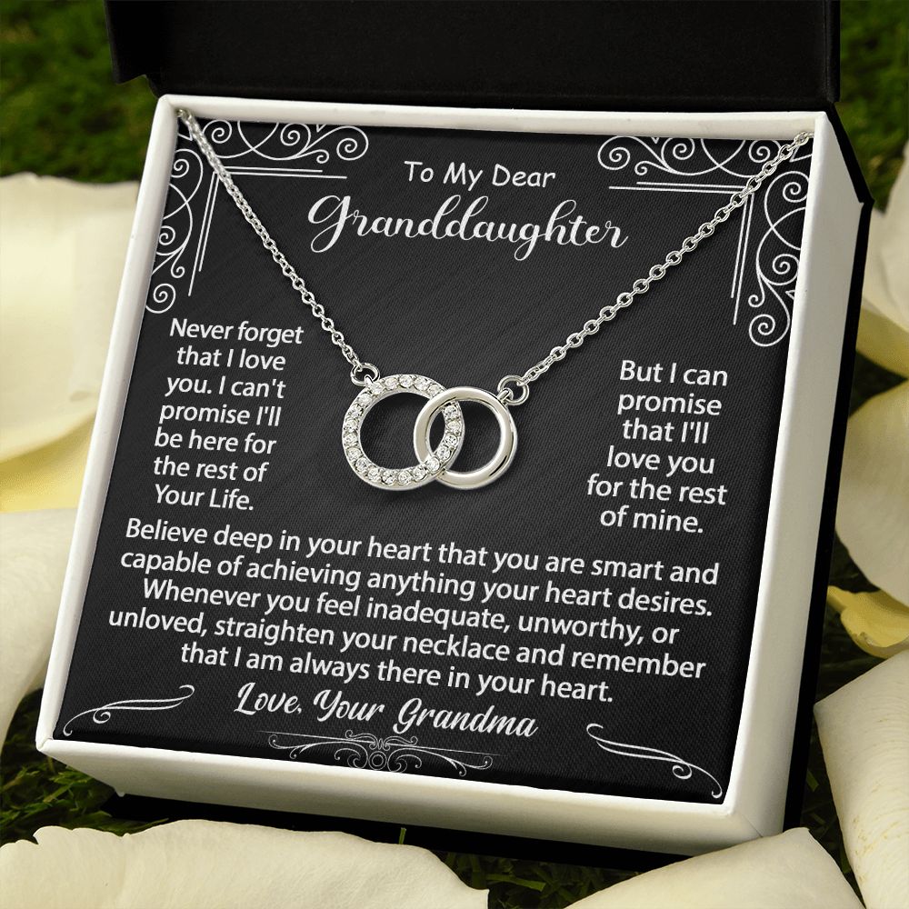To My Granddaughter Necklace Gift - Believe deep in your heart - Perfect Pair #e113 - Image 9