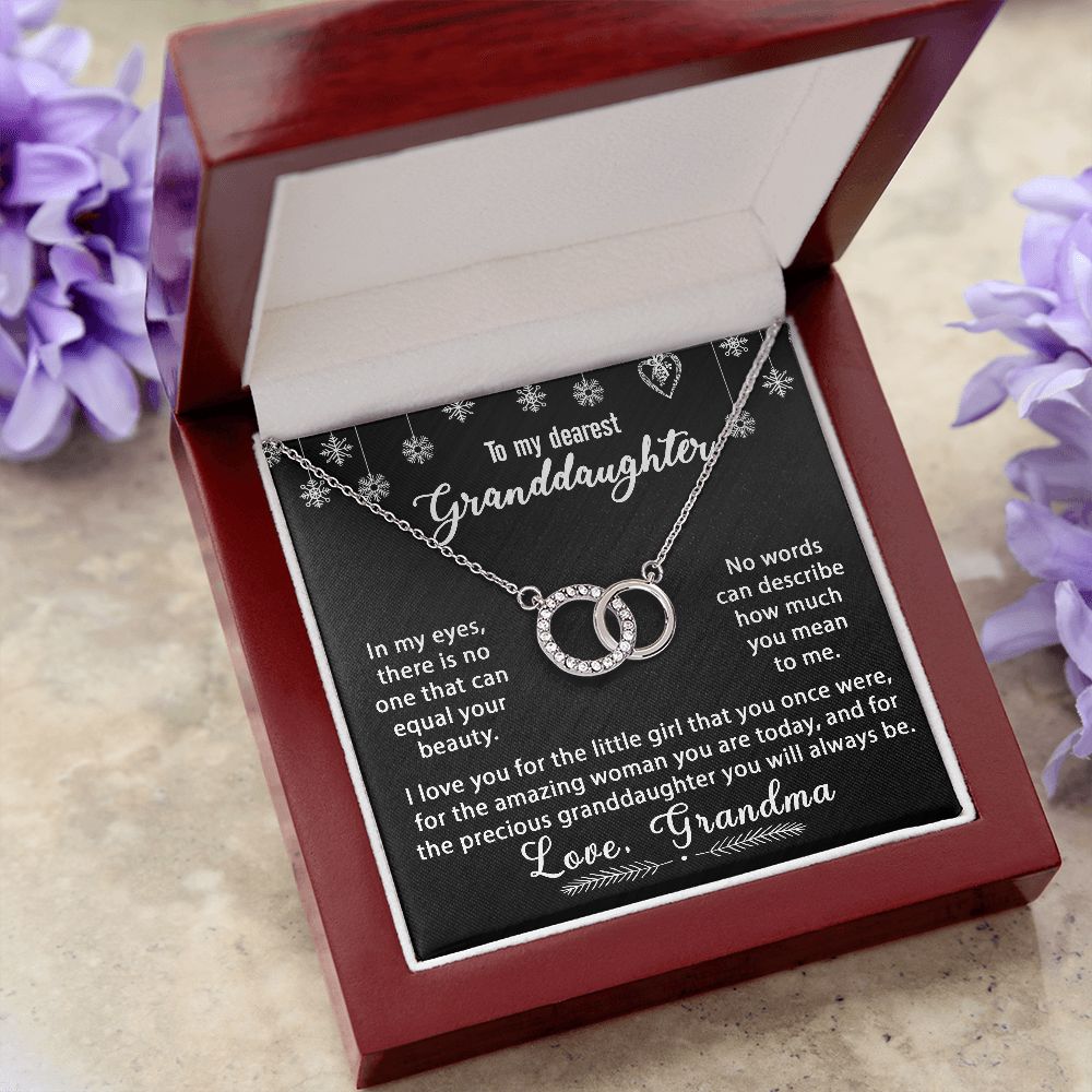To My Granddaughter Necklace Gift - In my eyes - Perfect Pair #e174 - Image 7