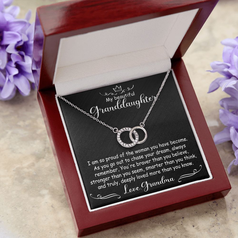 To My Granddaughter Necklace Gift - I'm so proud - Perfect Pair #e98 - Image 11