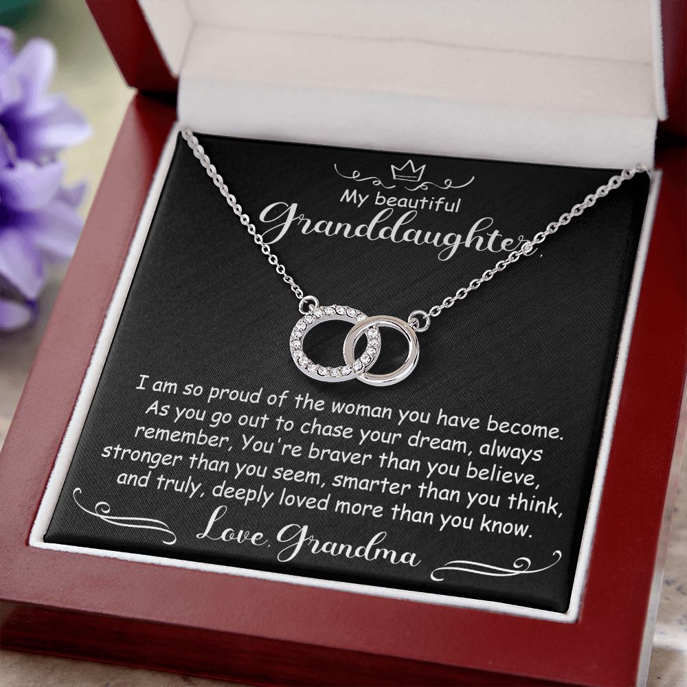 To My Granddaughter Necklace Gift - I'm so proud - Perfect Pair #e98 - Image 5
