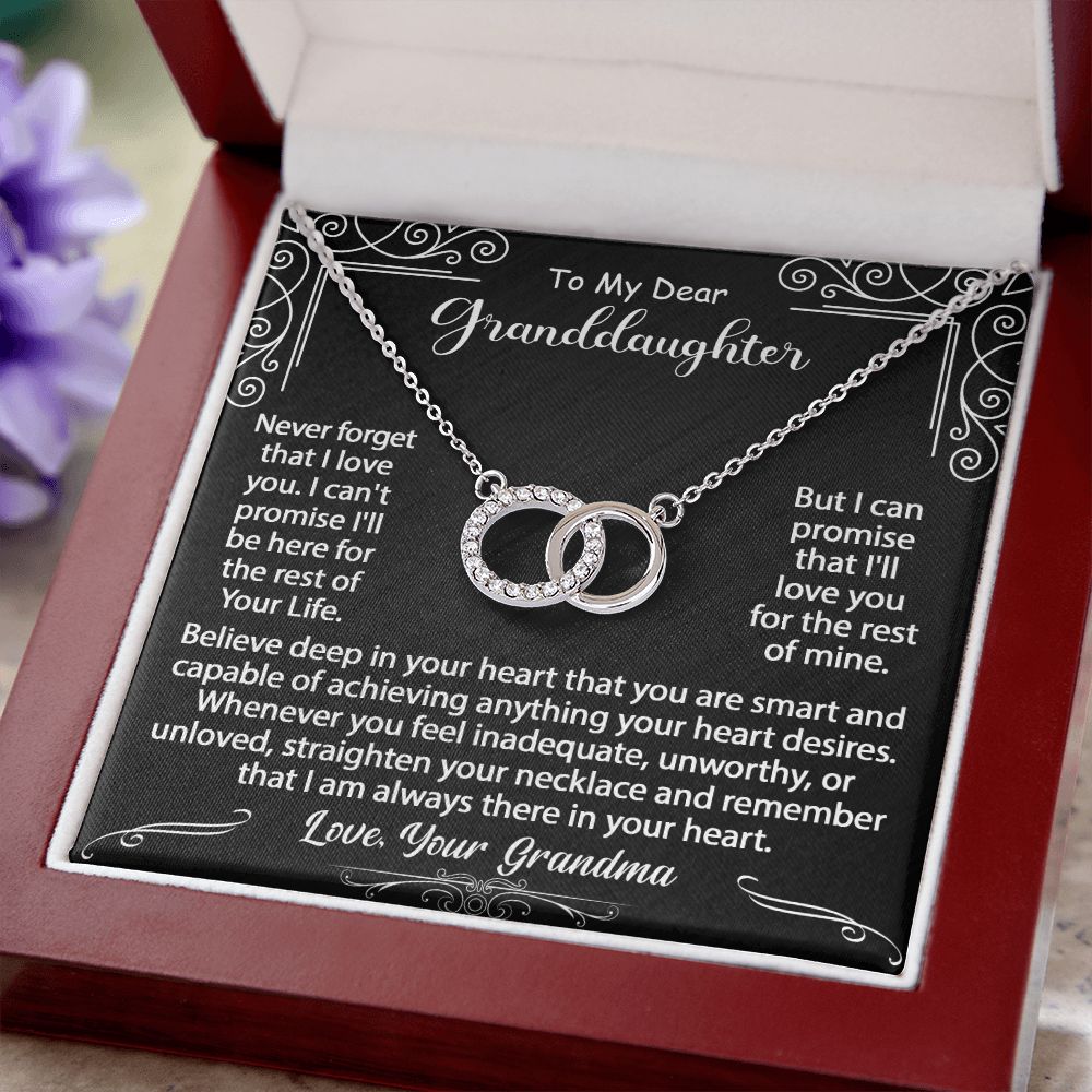 To My Granddaughter Necklace Gift - Believe deep in your heart - Perfect Pair #e113 - Image 7