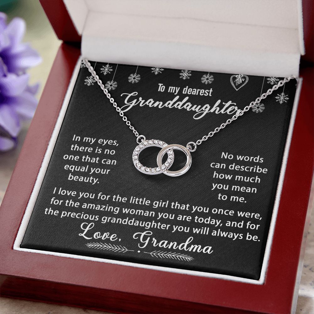 To My Granddaughter Necklace Gift - In my eyes - Perfect Pair #e174 - Image 8