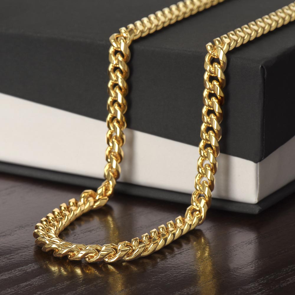 To My Boyfriend Gift - Falling in love - Cuban Link Chain Necklace #e52 - Image 12
