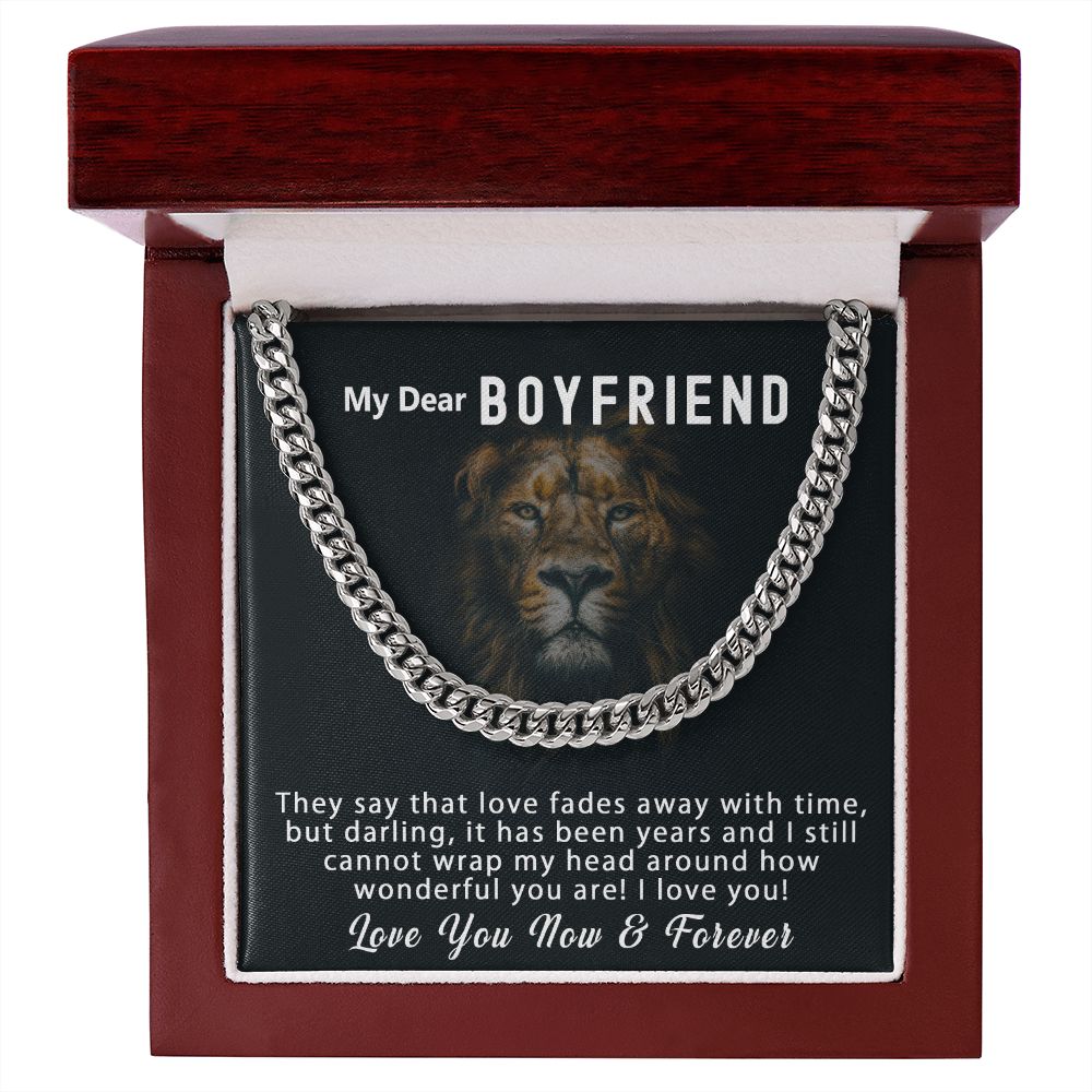 Gift Ideas - Personalized Boyfriend Necklace Cuban Link Chain -Jewelry Inns
