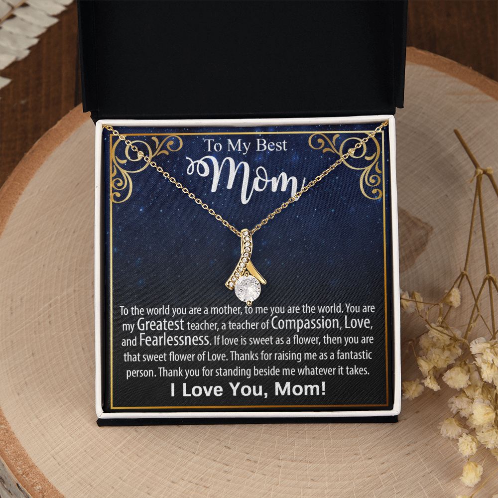 Necklace For Mom: To My Mom Presents, Mother's Day Birthday Gift Ideas From Daughter & Son, Message Card Alluring Beauty Pendant Jewelry #e240 - Image 14