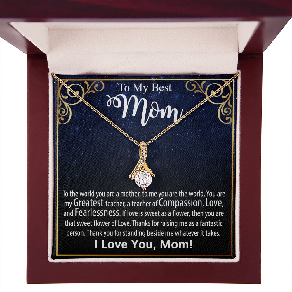 Necklace For Mom: To My Mom Presents, Mother's Day Birthday Gift Ideas From Daughter & Son, Message Card Alluring Beauty Pendant Jewelry #e240 - Image 18