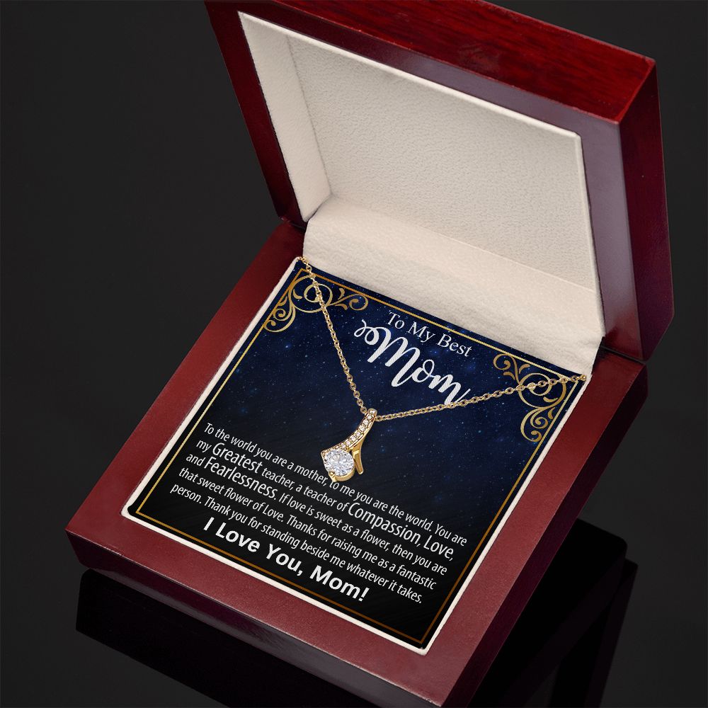 Necklace For Mom: To My Mom Presents, Mother's Day Birthday Gift Ideas From Daughter & Son, Message Card Alluring Beauty Pendant Jewelry #e240 - Image 12