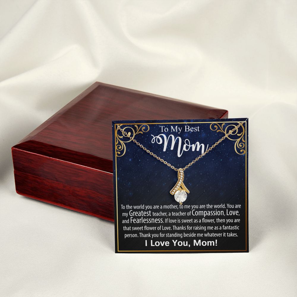 Necklace For Mom: To My Mom Presents, Mother's Day Birthday Gift Ideas From Daughter & Son, Message Card Alluring Beauty Pendant Jewelry #e240 - Image 17
