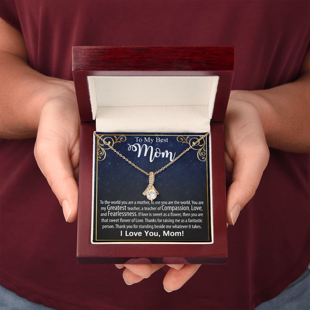 Necklace For Mom: To My Mom Presents, Mother's Day Birthday Gift Ideas From Daughter & Son, Message Card Alluring Beauty Pendant Jewelry #e240 - Image 13