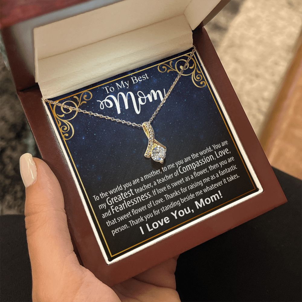 Necklace For Mom: To My Mom Presents, Mother's Day Birthday Gift Ideas From Daughter & Son, Message Card Alluring Beauty Pendant Jewelry #e240 - Image 15