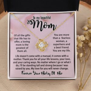 Women's Love Knot Necklace - Message Card Jewelry - Jewelry Inns