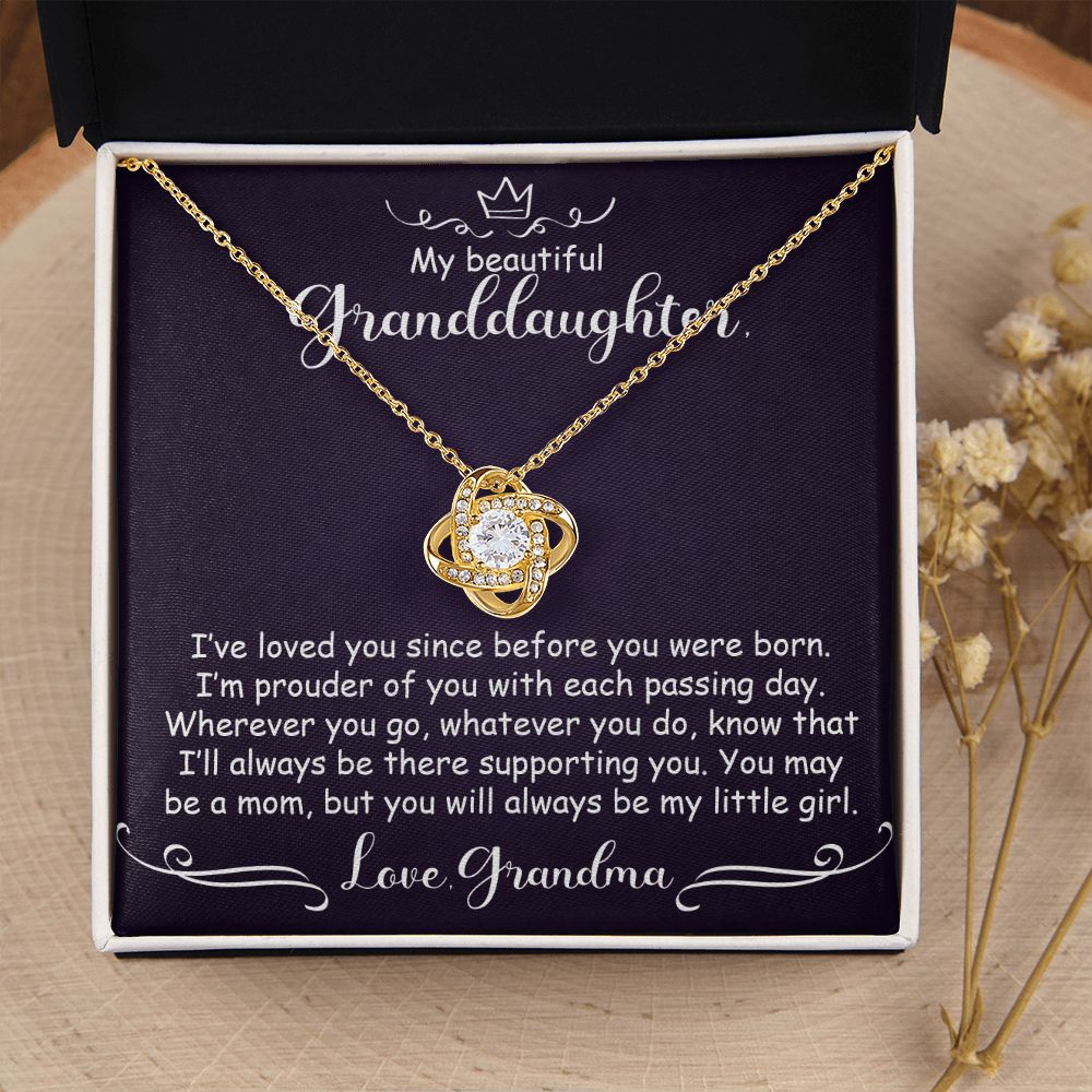 To My Granddaughter Necklace Gift - My little girl - Love Knot #e164 - Image 11