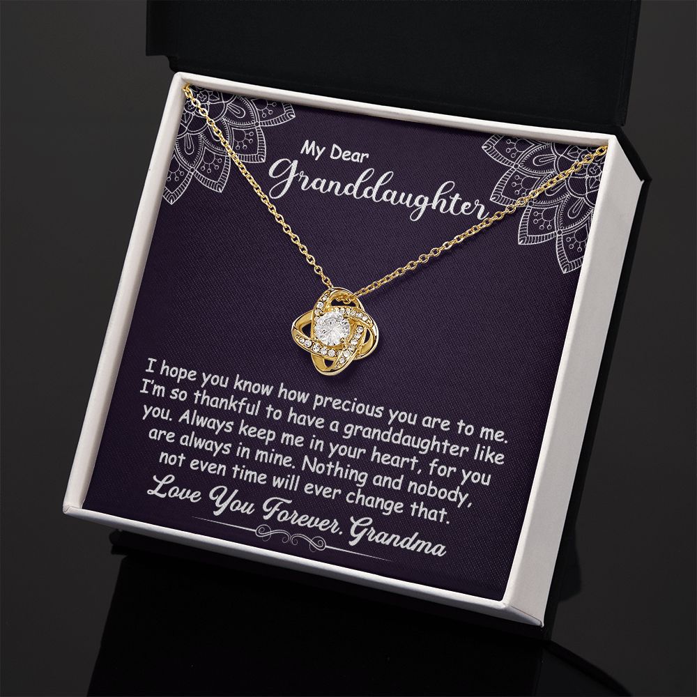 To My Granddaughter Necklace Gift - I hope you know - Love Knot #e162 - Image 13
